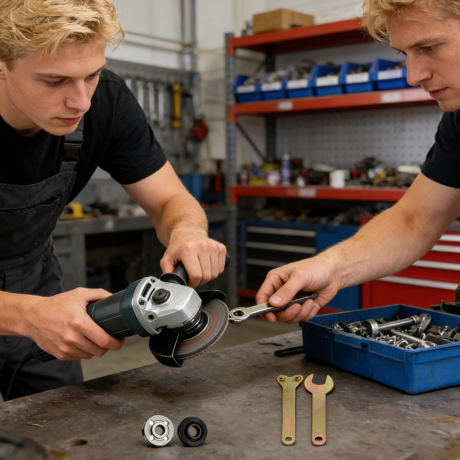 Workshop Cutting Tools - ชุดประแจขันน็อตเครื่องเจียรไฟฟ้า อะไหล่เครื่องมือไฟฟ้า สำหรับงานเจียร ขัด ตัด ฮาร์ดแวร์ในโรงงาน