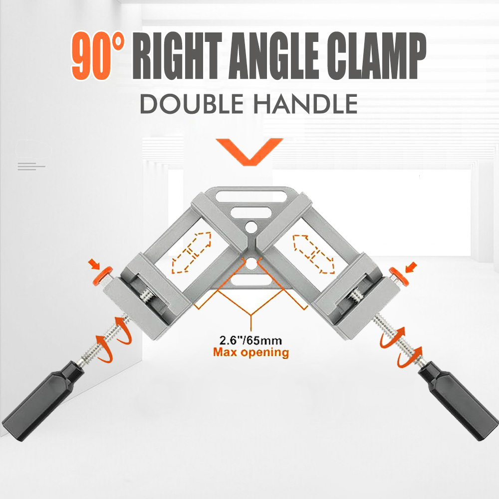 Angle Clamp 90 - ม้านั่งทำงานไม้สำหรับงานเชื่อม90องศาตัวหนีบมุมขวากรอบรูปคลิปมุมขวาคลิปสำหรับงานไม้คลิปอะลูมินัมอัลลอย