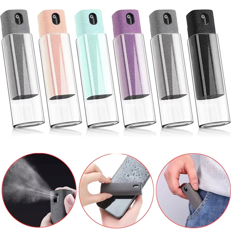 Tools Xiaomi - ชุดสเปรย์ทำความสะอาดหน้าจอ 2-in-1 พร้อมอุปกรณ์ทำความสะอาดหน้าจอแบบพกพา ผ้าไมโครไฟเบอร์ สำหรับ Apple