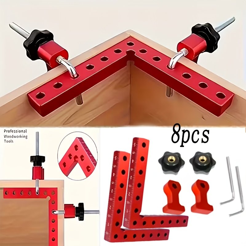 Angle Clamp 90 - ชุดตัวหนีบมุมฉาก 90 องศา 8 ชิ้น บล็อกจัดตำแหน่ง