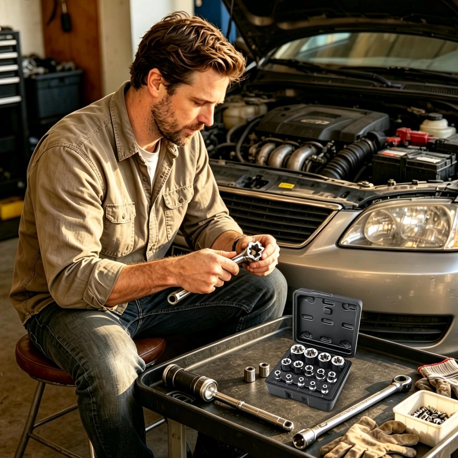 ชุดซ็อกเก็ตแบบพกพา ทนทาน ใช้งา - Tools For Garage บทวิจารณ์และราคา