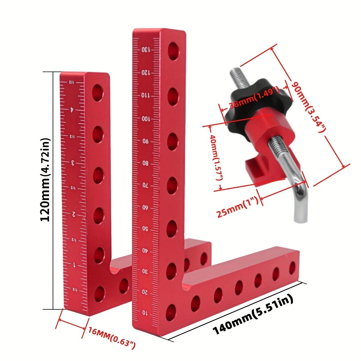 1 ชุด 90 องศาตําแหน่งสี่เหลี่ย - Angle Clamp 90 บทวิจารณ์และราคา